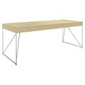AIR Chefschreibtisch | 2200 x 800 mm, integrierte Schubladen, Esche Furnier