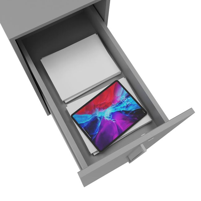 BOXI Apothekerschrank | 3 Schubfächer, 420 x 800 mm, Perlgrau