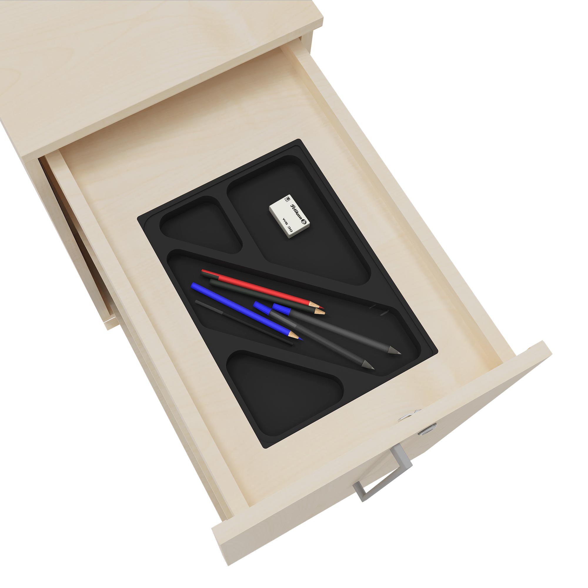 BOXI apothecary cabinet | 2 drawers, 420 x 800 mm, maple - 6 Main Image