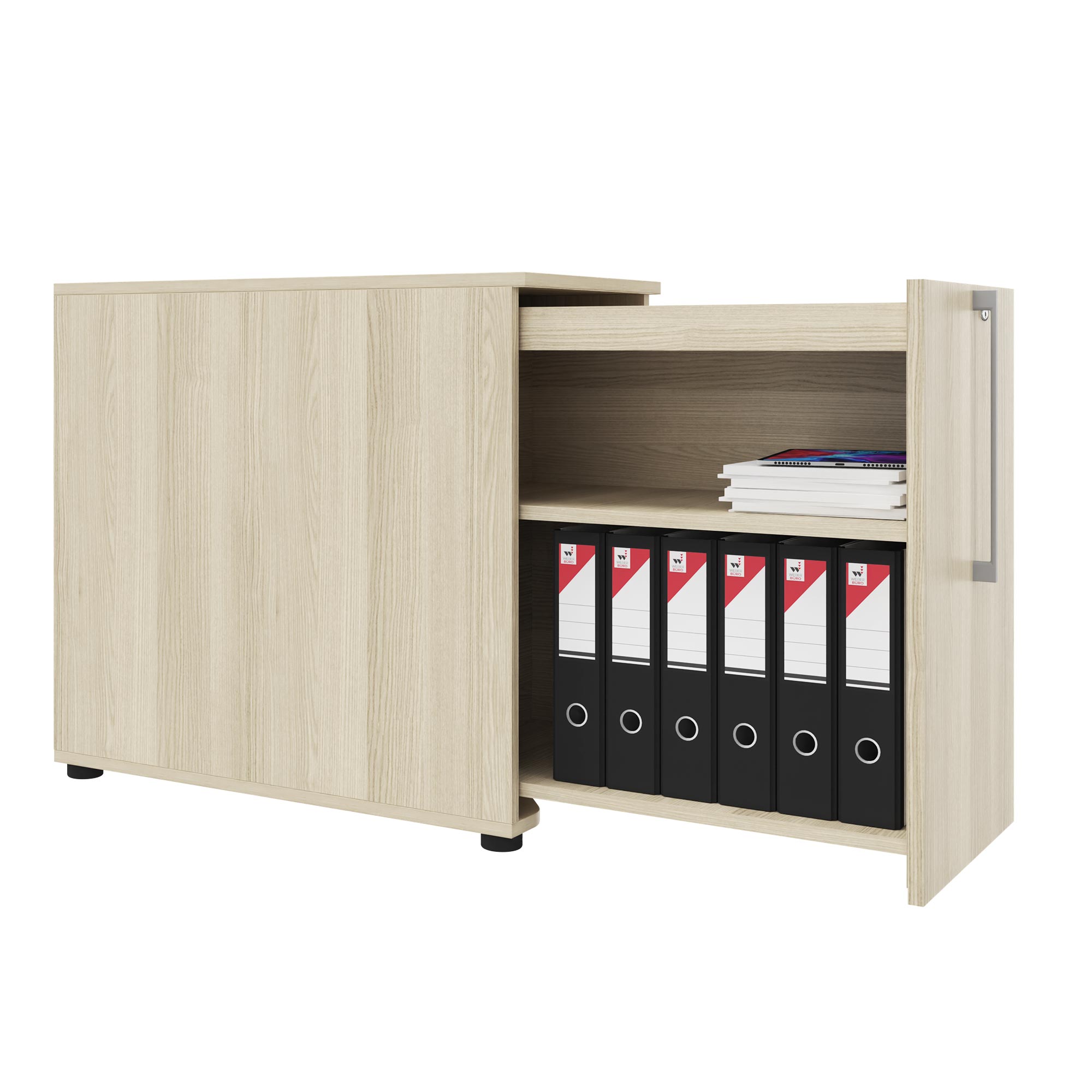 BOXI apothecary cabinet | 2 drawers, 420 x 800 mm, sand ash - 1 Main Image