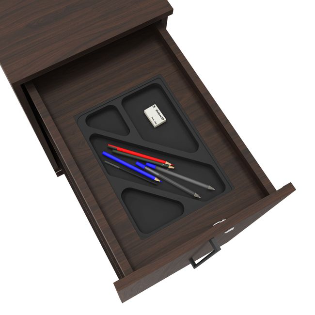 BOXI Apothekerschrank | 2 Schubfächer, 420 x 800 mm, Nussbaum