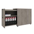 BOXI Apothekerschrank | 2 Schubfächer, 420 x 800 mm, Nordeiche grau