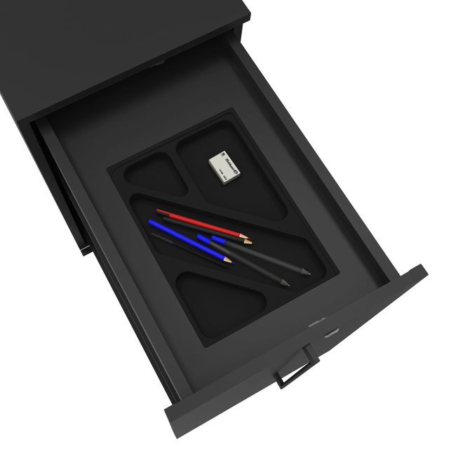 BOXI Apothekerschrank | 2 Schubfächer, 420 x 800 mm, Anthrazit