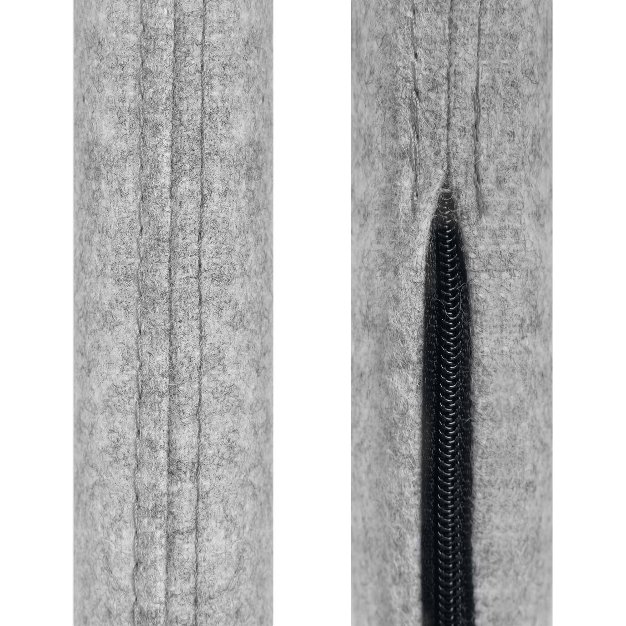 STANLY acoustic partition | Sound-absorbing, wool cover VELITO - light gray mottled - 8 Main Image