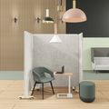 STANLY acoustic partition | Sound-absorbing, wool cover VELITO - light gray mottled - 2 Thumbnail Image