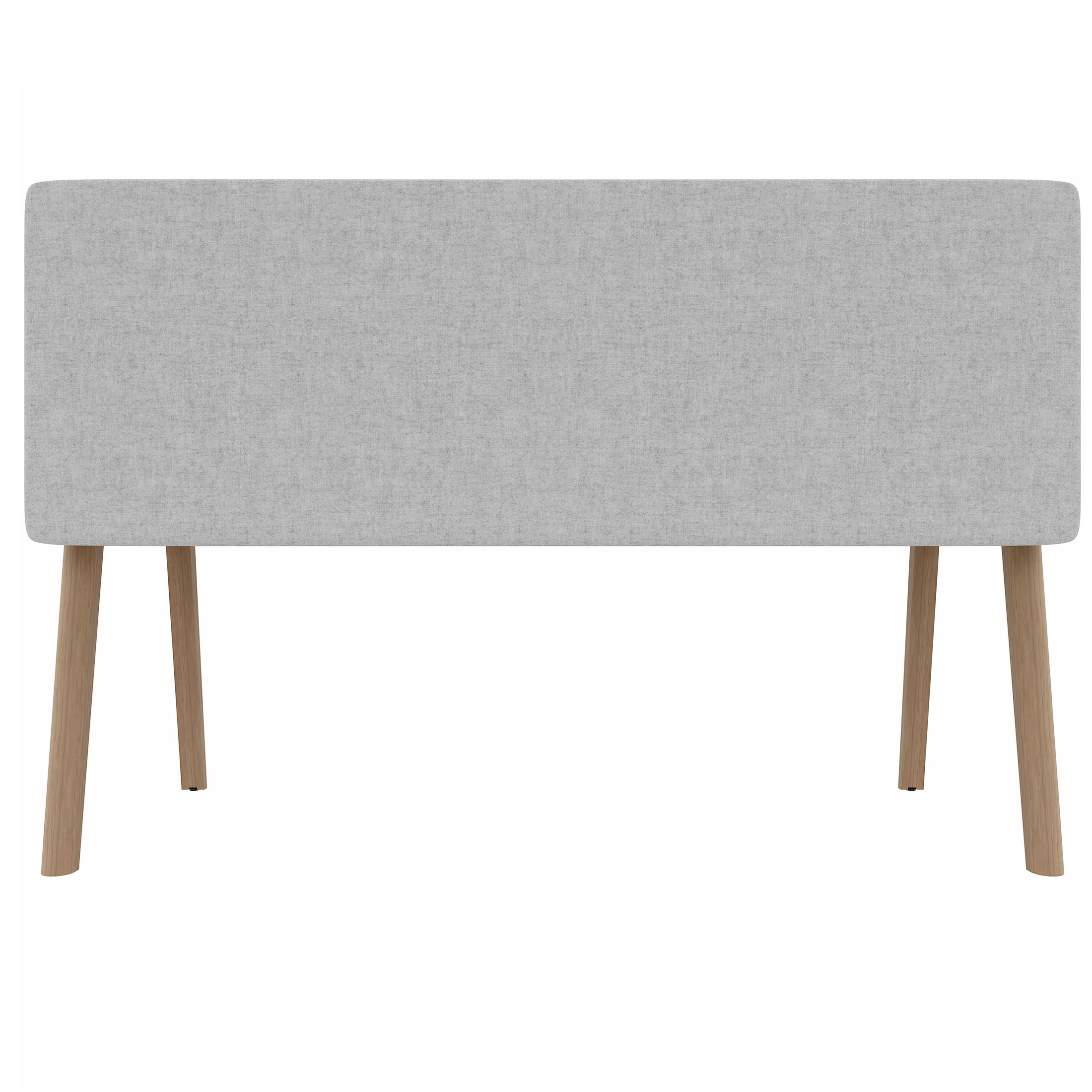 STANLY DESK Partizione tavolo acustica | 1600 - 1800 mm, assorbimento del suono, velio di copertura di lana - chiazzato grigio chiaro - 10 Main Image