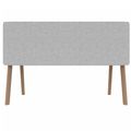 STANLY DESK Partizione tavolo acustica | 1600 - 1800 mm, assorbimento del suono, velio di copertura di lana - chiazzato grigio chiaro - 10 Thumbnail Image