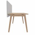 STANLY DESK Partizione tavolo acustica | 1600 - 1800 mm, assorbimento del suono, velio di copertura di lana - chiazzato grigio chiaro - 11 Thumbnail Image