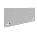 STANLY DESK Partizione tavolo acustica | 1600 - 1800 mm, assorbimento del suono, velio di copertura di lana - chiazzato grigio chiaro - 1 Thumbnail Image
