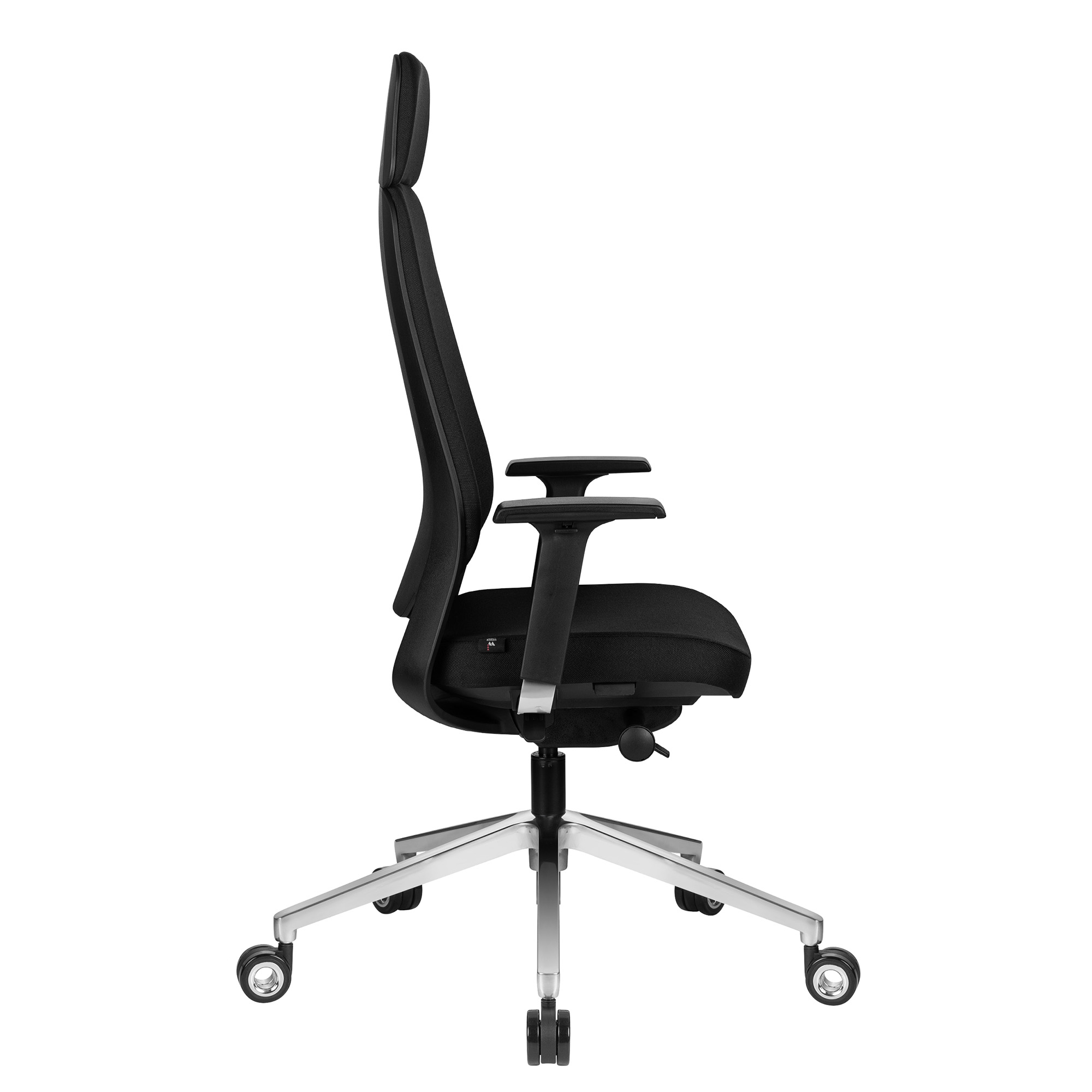 FILO-A office swivel chair with headrest | Synchronous mechanism, back padding, black - 2 Main Image