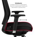 FILO-A office swivel chair with headrest | Synchronous mechanism, back padding, black - 15 Thumbnail Image