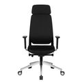 FILO-A office swivel chair with headrest | Synchronous mechanism, back padding, black - 8 Thumbnail Image