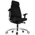 FILO-A office swivel chair with headrest | Synchronous mechanism, back padding, black - 9 Thumbnail Image