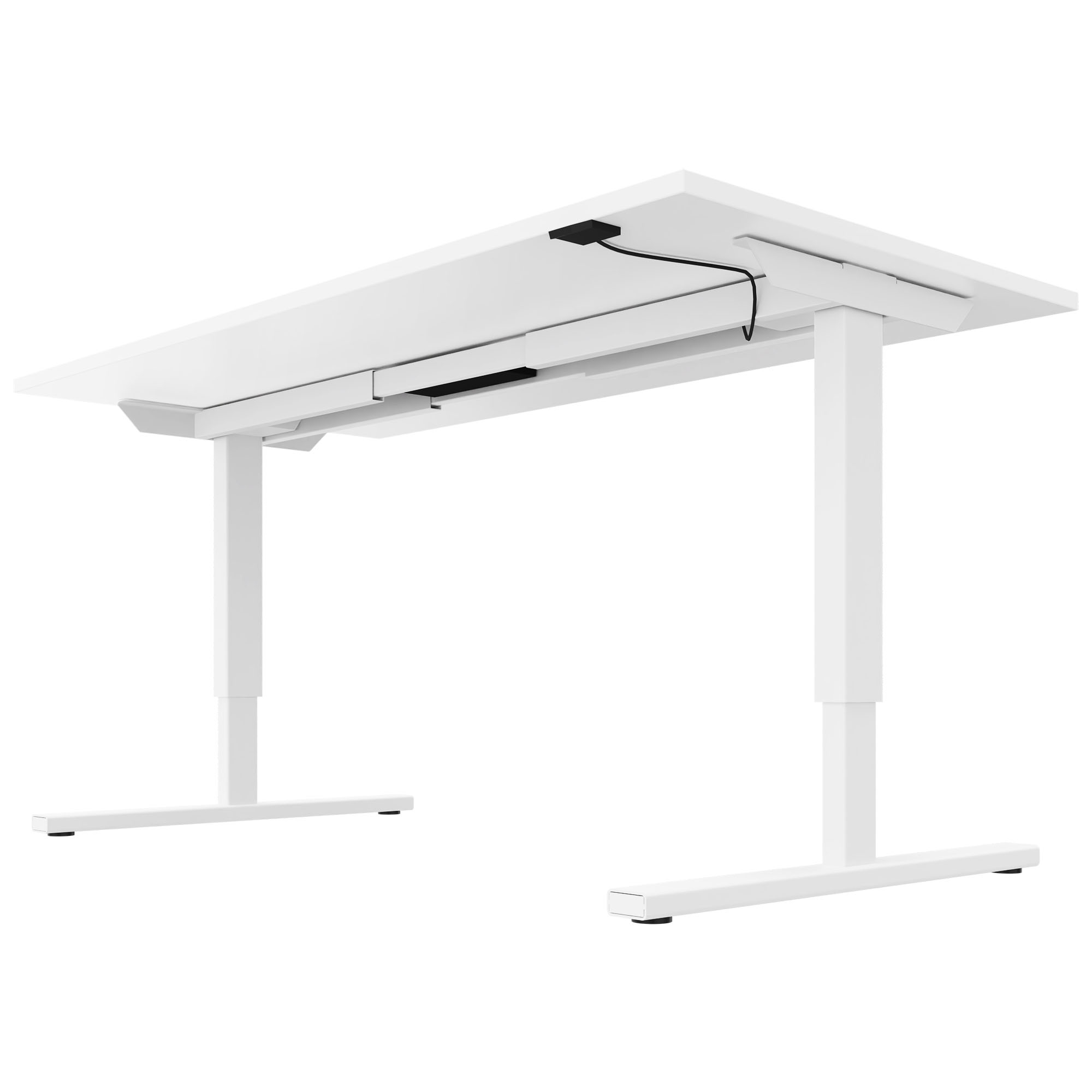 EASY Desk a 2 motori | 1200-1800 mm, regolabile in altezza elettricamente, bianco - 4 Main Image