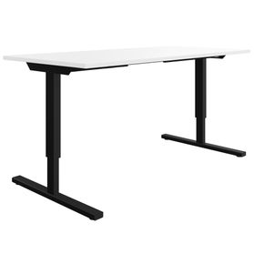 EASY 2-Motoren-Schreibtisch | 1200 - 1800 mm, elektrisch höhenverstellbar, Weiß