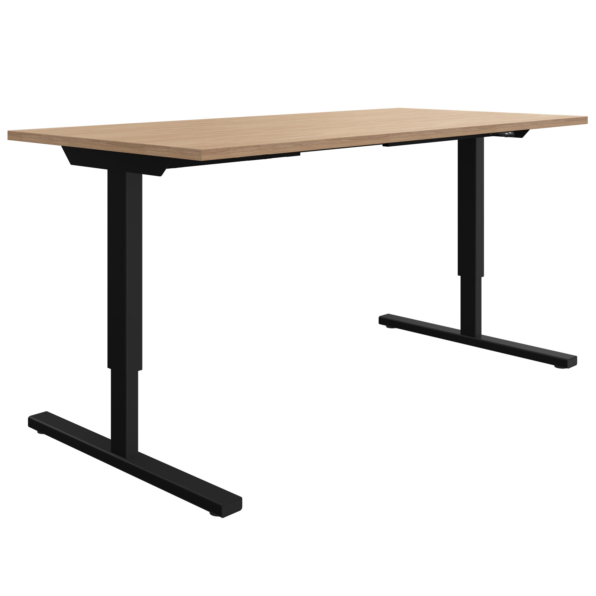 EASY Desk a 2 motori | 1200 - 1800 mm, regolabile in altezza elettricamente, quercia ambra - 1 Main Image