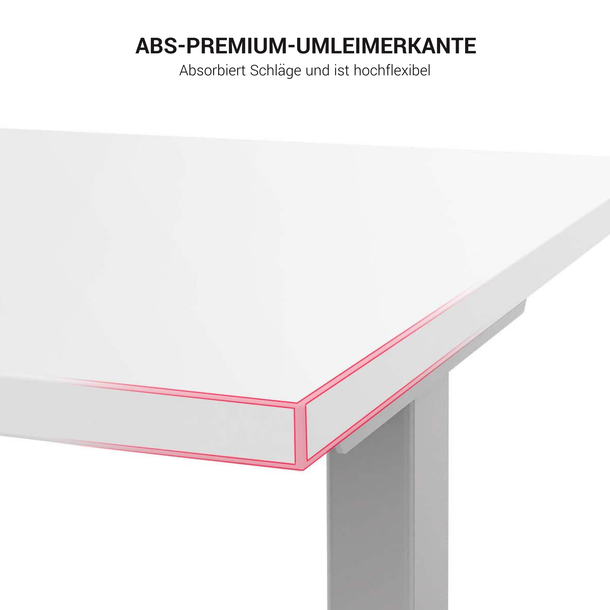EASY Desk a 2 motori | 1200 - 1800 mm, regolabile in altezza elettricamente, grigio perla - 9 Main Image
