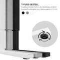 EASY Desk a 2 motori | 1200 - 1800 mm, regolabile in altezza elettricamente, grigio perla - 12 Thumbnail Image