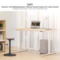 EASY Desk a 2 motori | 1200 - 1800 mm, regolabile in altezza elettricamente, grigio perla - 8 Thumbnail Image