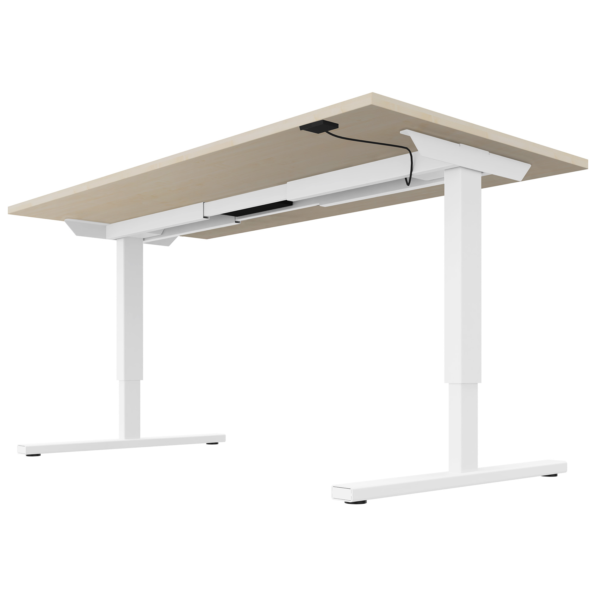 EASY Desk a 2 motori | 1200 - 1800 mm, regolabile in altezza elettricamente, acero - 4 Main Image