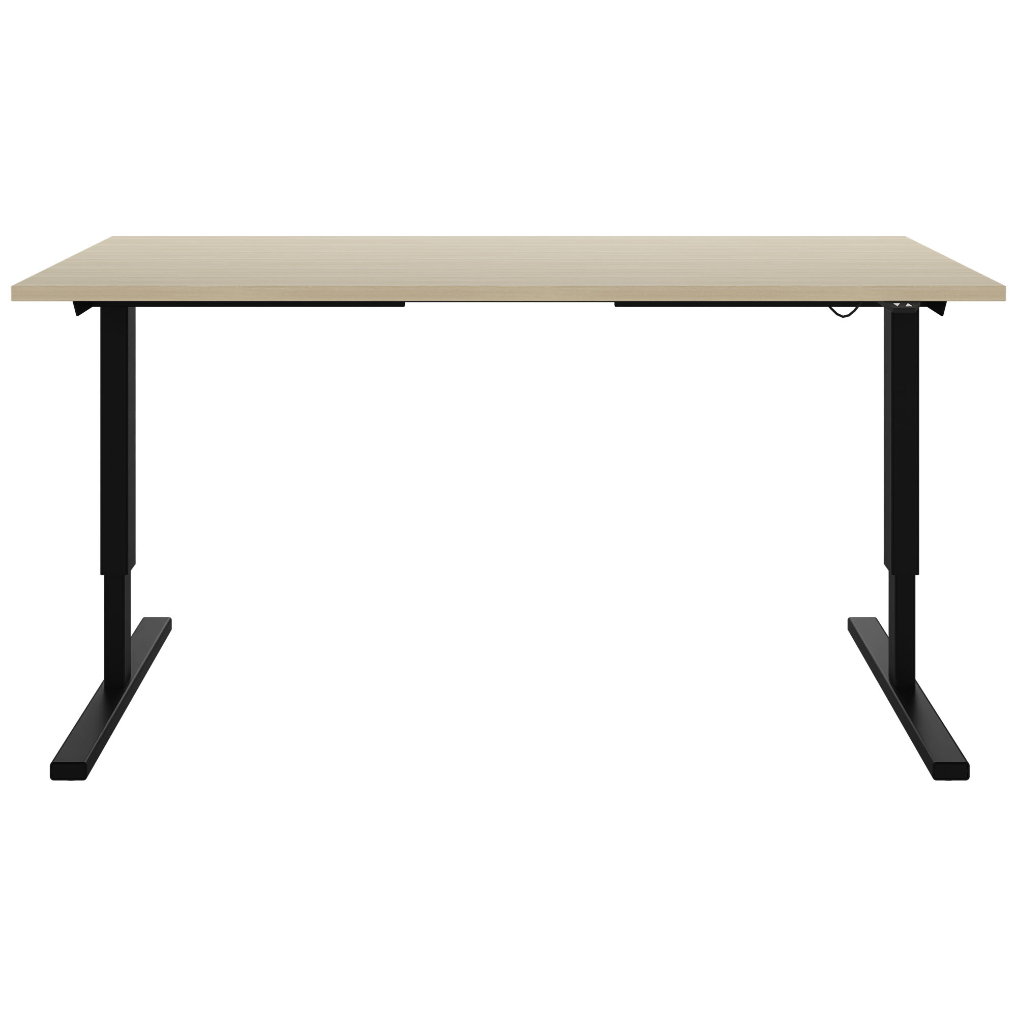 EASY 2-motor desk | 1200 - 1800 mm, electrically height adjustable, sand ash - 2 Main Image