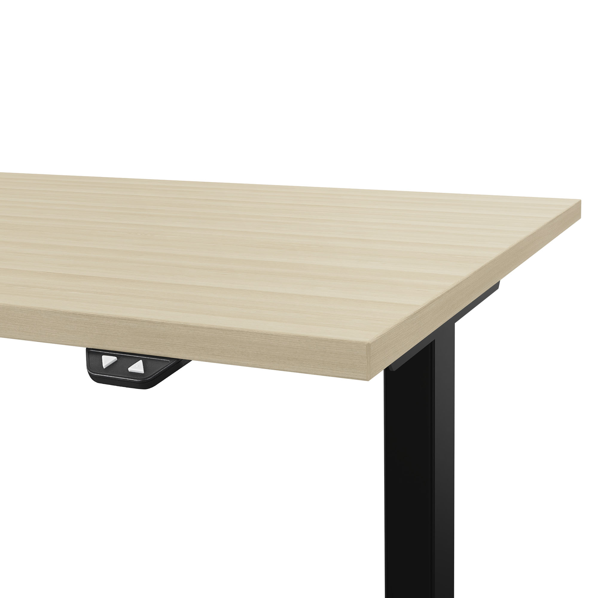 EASY 2-motor desk | 1200 - 1800 mm, electrically height adjustable, sand ash - 3 Main Image