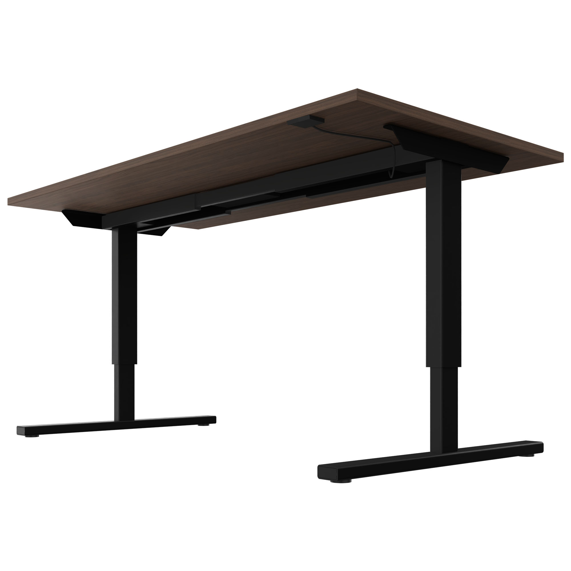 EASY Desk a 2 motori | 1200-1800 mm, regolabile in altezza elettricamente, noce - 4 Main Image