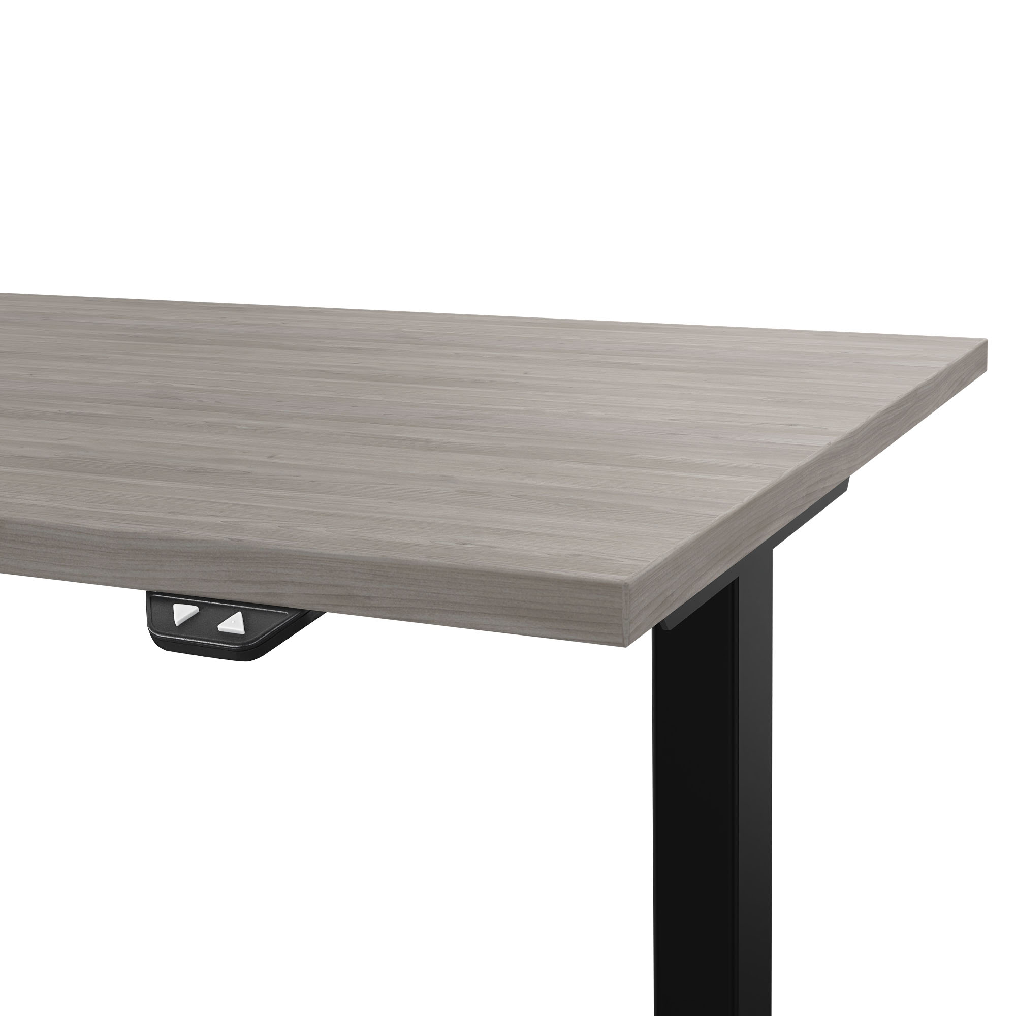 EASY 2-motor desk | 1200 - 1800 mm, electrically height adjustable, gray northern oak - 3 Main Image