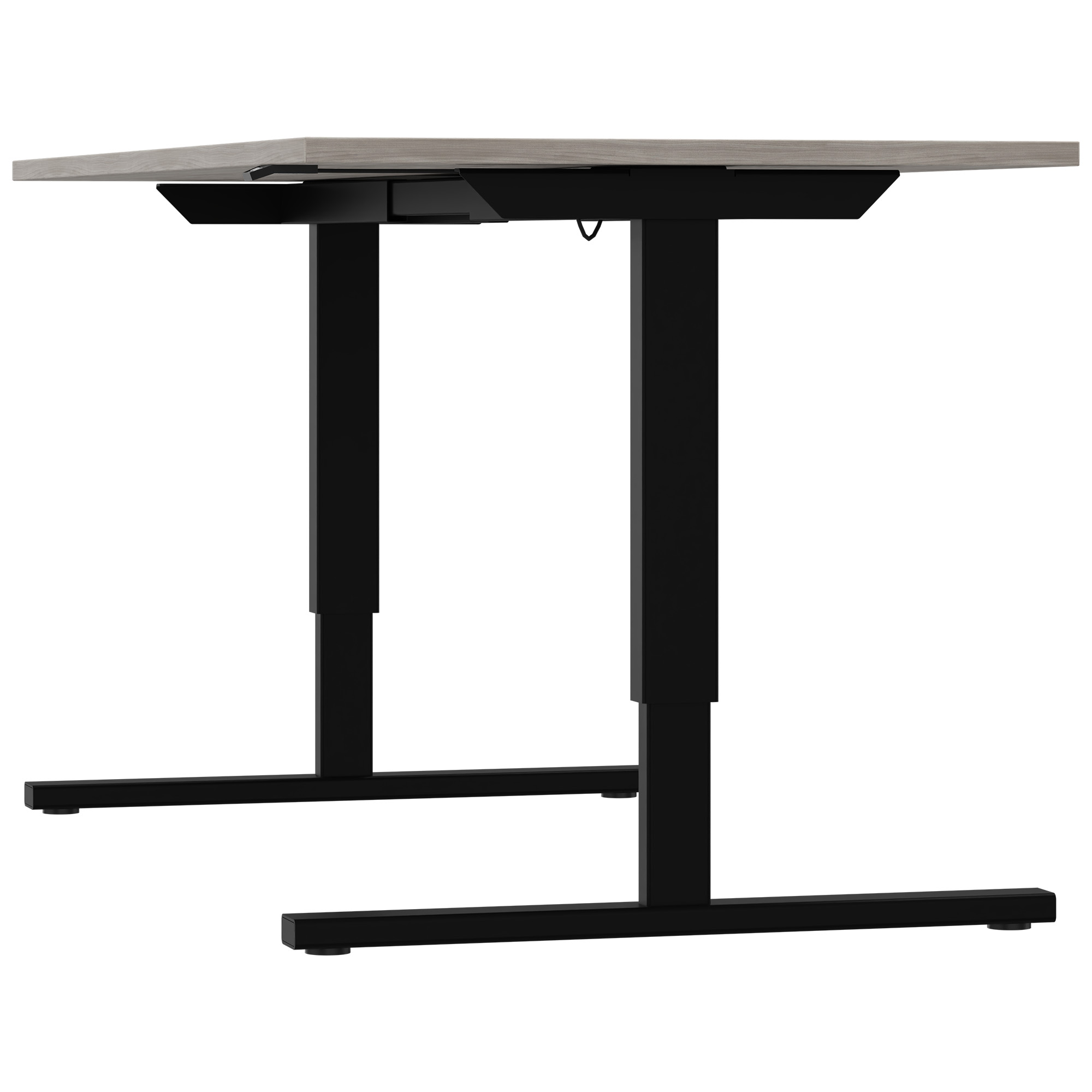 EASY 2-motor desk | 1200 - 1800 mm, electrically height adjustable, gray northern oak - 5 Main Image