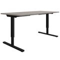 EASY 2-motor desk | 1200 - 1800 mm, electrically height adjustable, gray northern oak - 1 Thumbnail Image