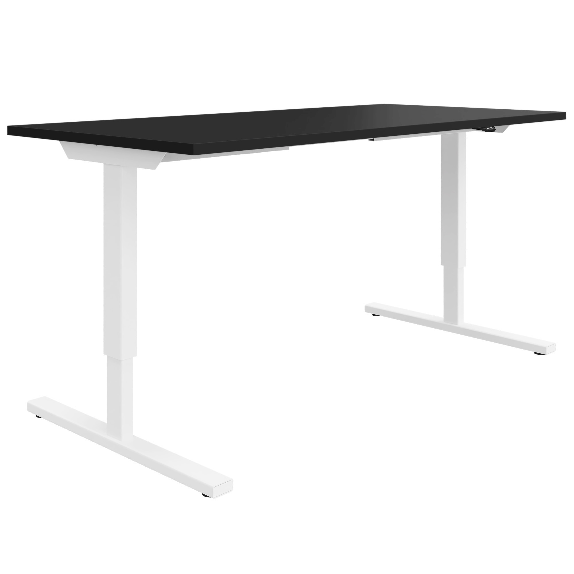 EASY 2-motor desk | 1200 - 1800 mm, electrically height adjustable, black - 2 Main Image