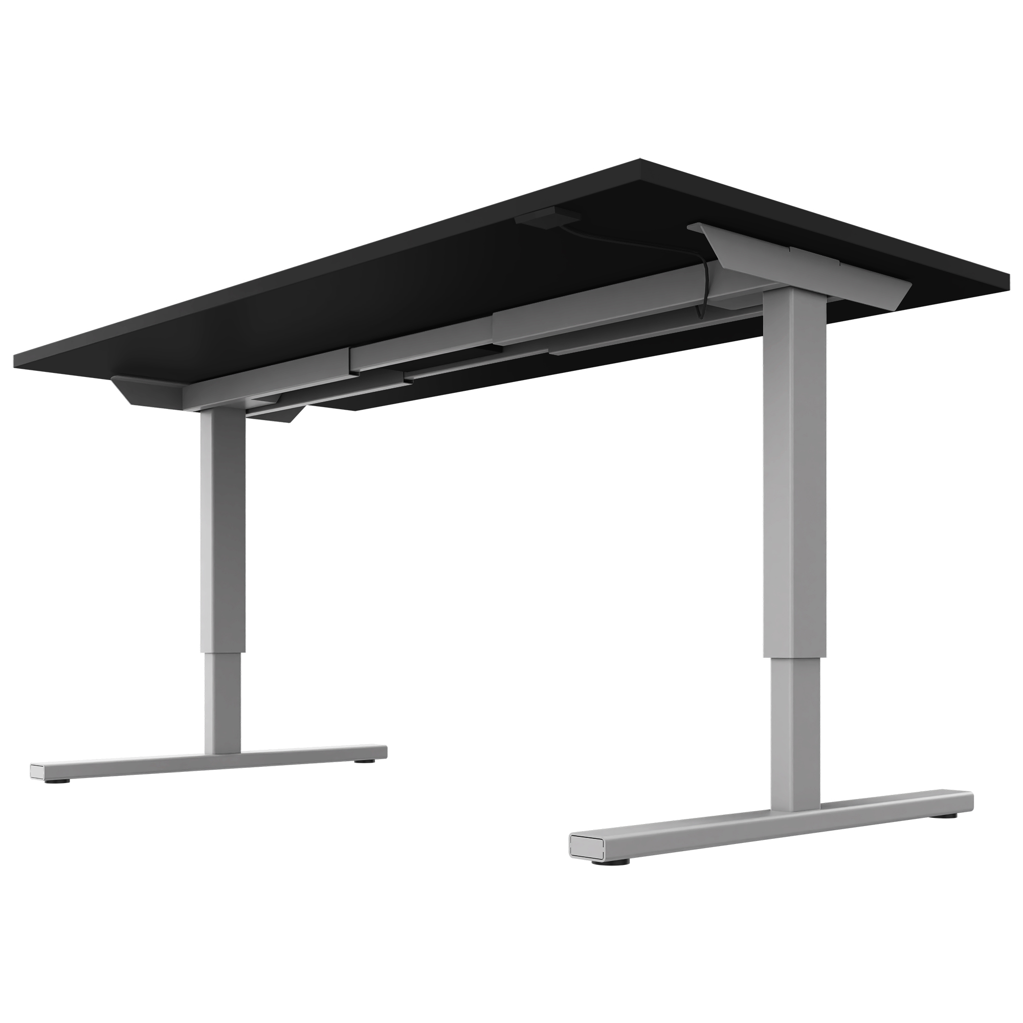 EASY 2-motor desk | 1200 - 1800 mm, electrically height adjustable, black - 17 Main Image