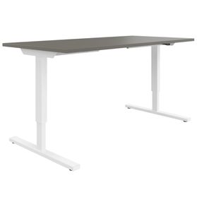 EASY 2-Motoren-Schreibtisch | 1200 - 1800 mm, elektrisch höhenverstellbar, Cubanitgrau