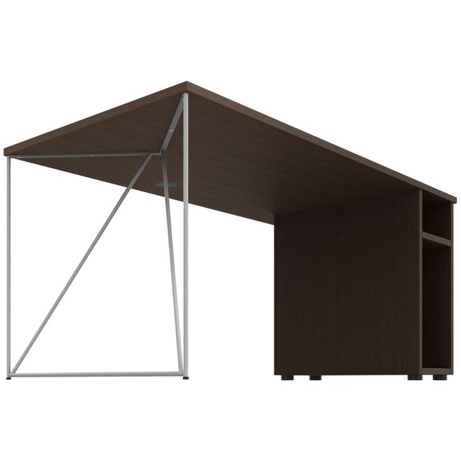 AIR Desk | 1600 - 1800 mm, CPU compartment, walnut  - 2 Main Image
