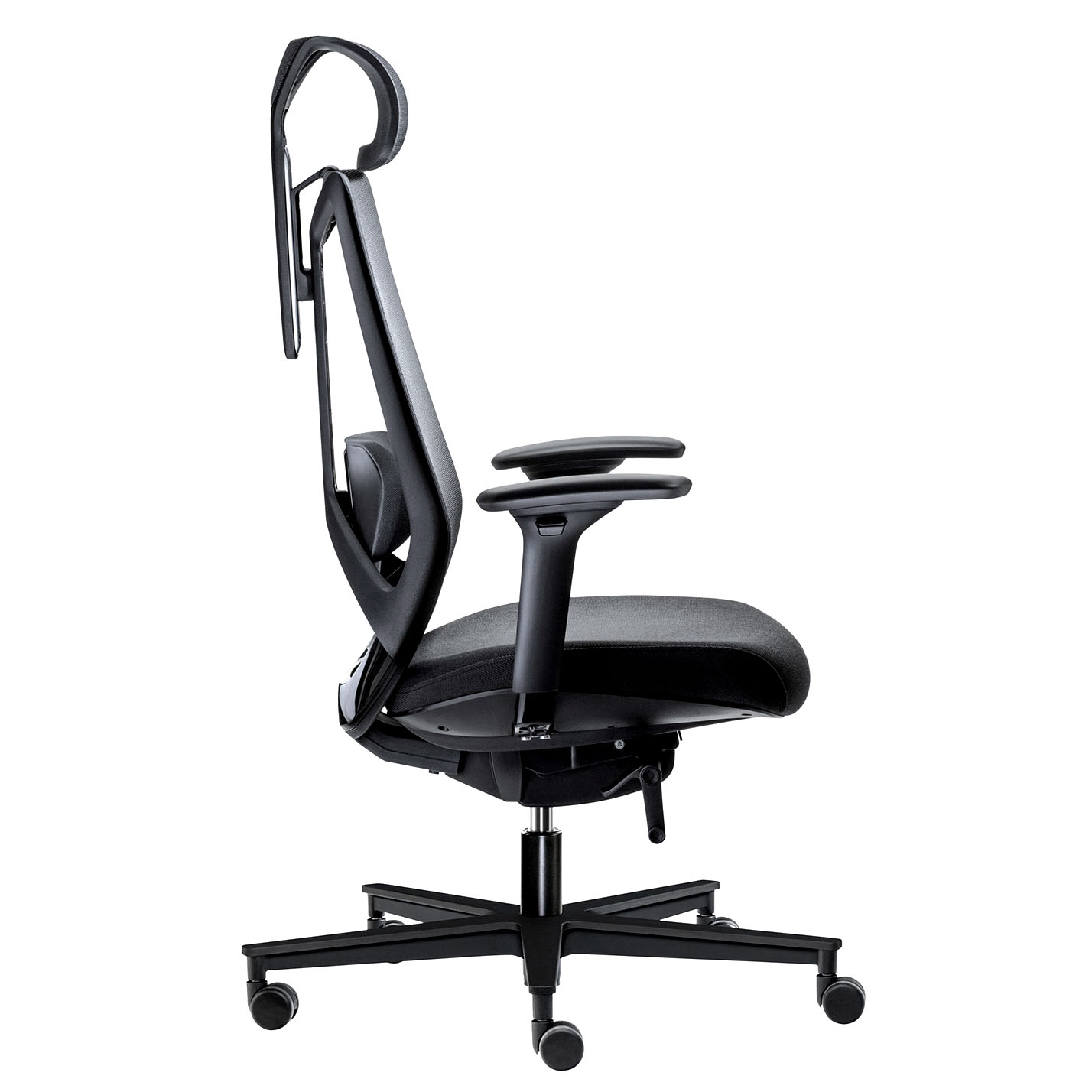 MESH 6 Chaise pivotante de bureau avec appui-tête | Support Lordost, Mesh Back, noir - 2 Main Image