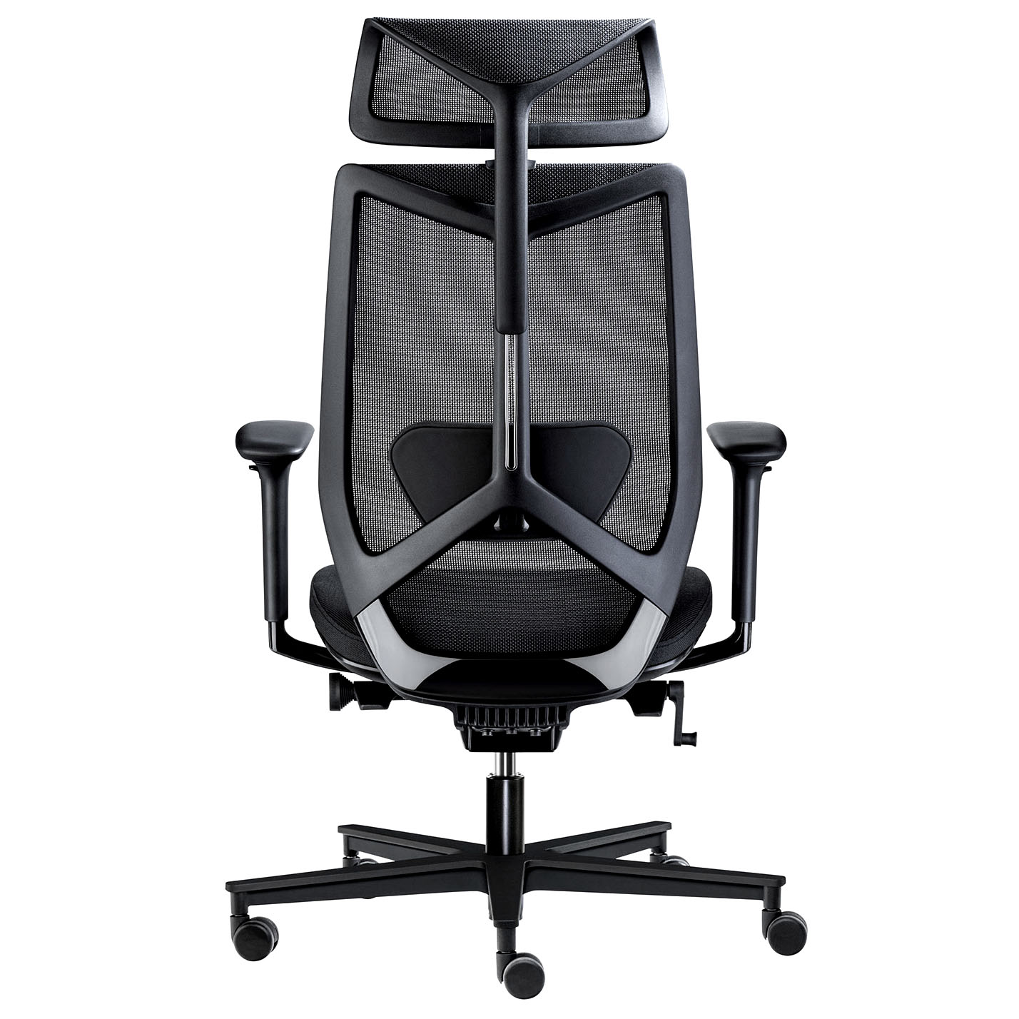 MESH 6 Chaise pivotante de bureau avec appui-tête | Support Lordost, Mesh Back, noir - 3 Main Image