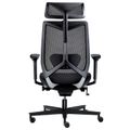 MESH 6 Chaise pivotante de bureau avec appui-tête | Support Lordost, Mesh Back, noir - 3 Thumbnail Image