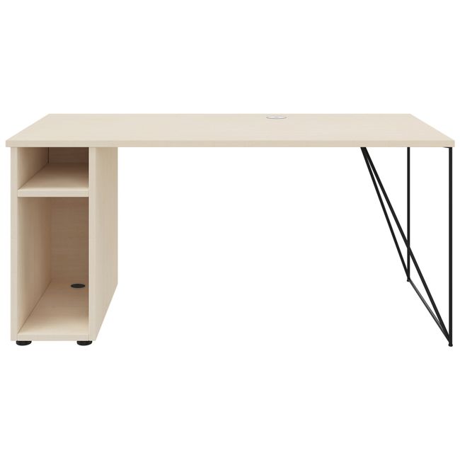 AIR Schreibtisch | 1600 - 1800 mm, Rechnerfach, Ahorn