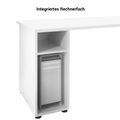 AIR Schreibtisch | 1600 - 1800 mm, Rechnerfach, Perlgrau - 9 Thumbnail Image