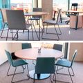 AIR Besprechungstisch | Rund, Ø 1200 mm (4 Personen), Bernsteineiche 