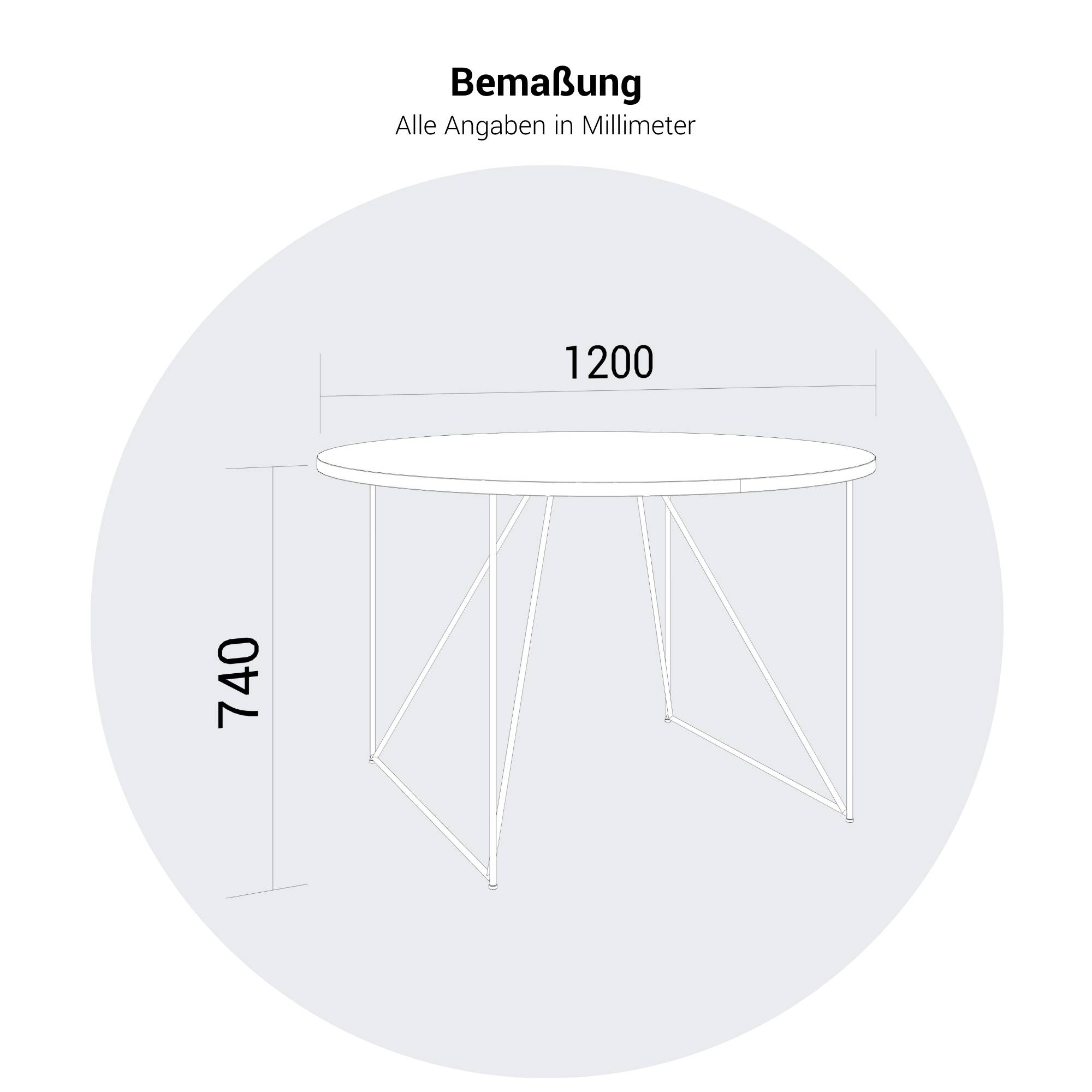 AIR meeting table | Round, Ø 1200 mm (4 people), pearl gray - 7 Main Image