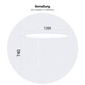 AIR meeting table | Round, Ø 1200 mm (4 people), pearl gray - 7 Thumbnail Image
