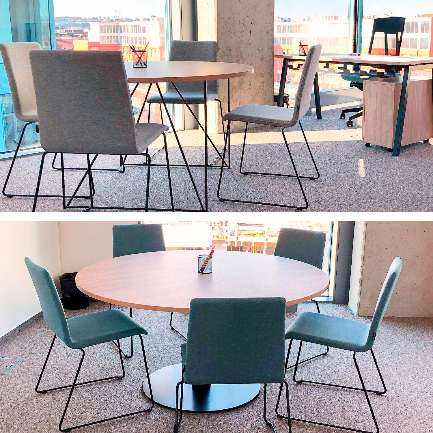 AIR meeting table | Round, Ø 1200 mm (4 people), sand ash - 10 Main Image