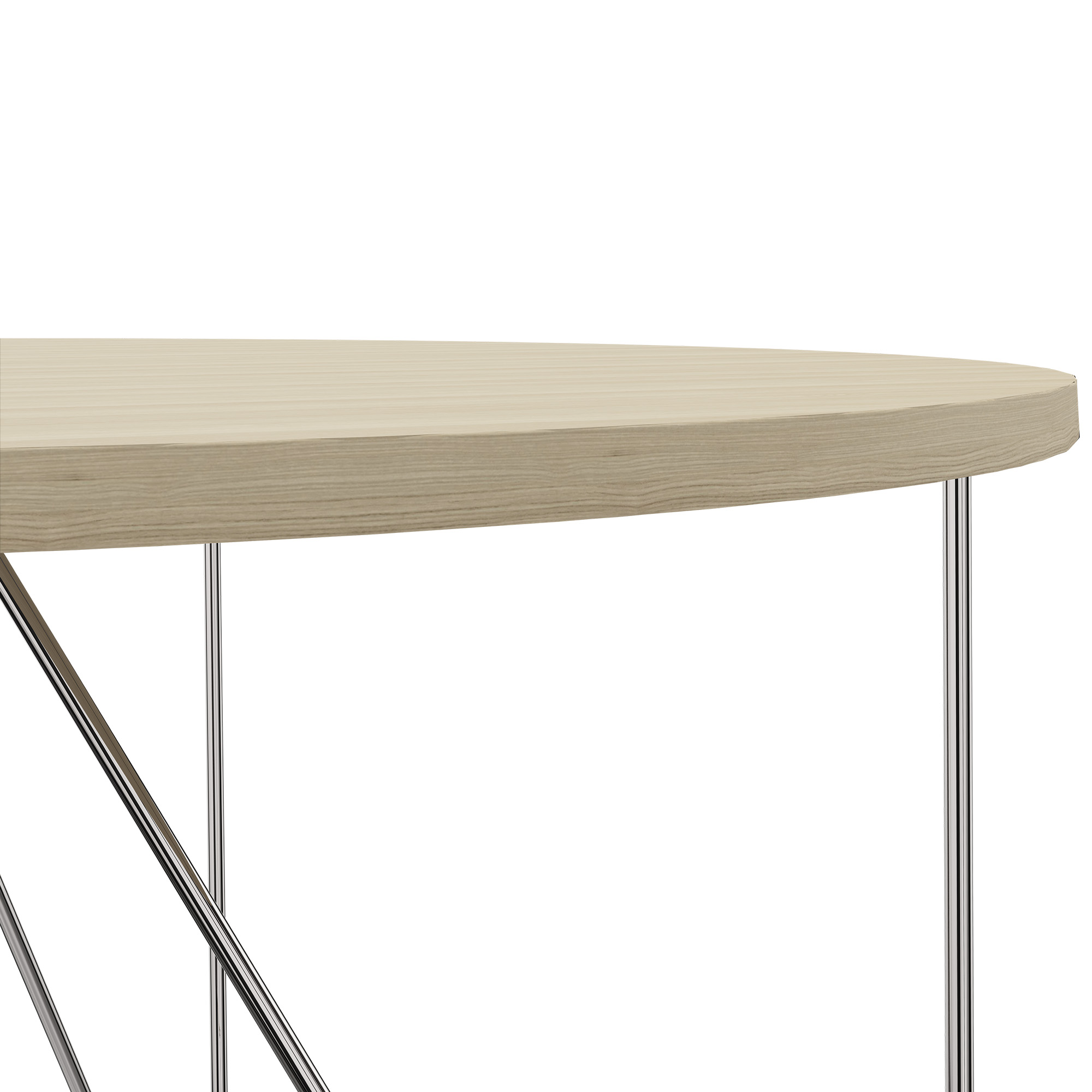 AIR meeting table | Round, Ø 1200 mm (4 people), sand ash - 3 Main Image
