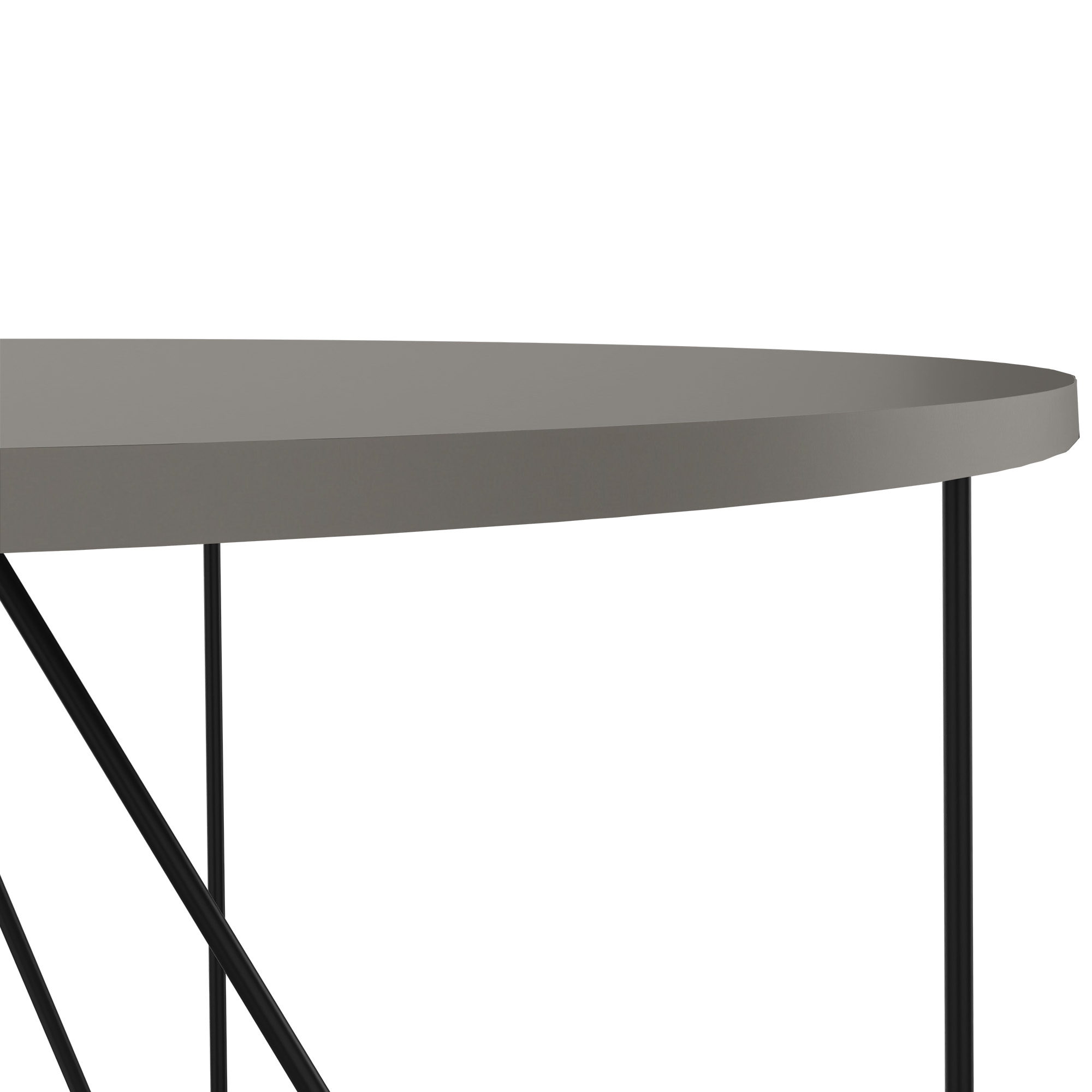 AIR Tabella delle riunioni | Round, Ø 1200 mm (4 persone), grigio cubanite - 3 Main Image