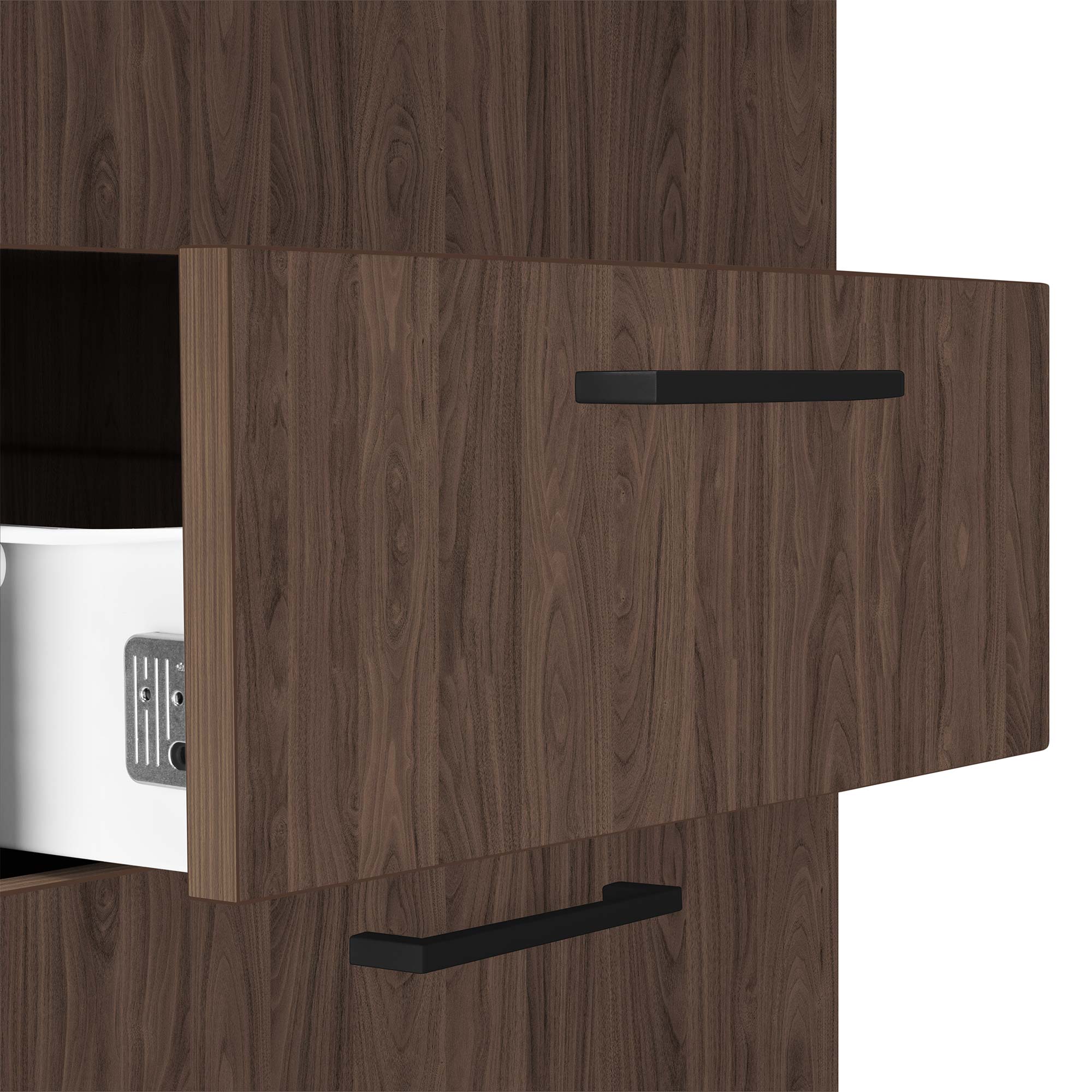 OPTIMA standing container | 600 mm deep, walnut - 2 Main Image