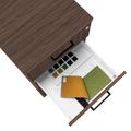 OPTIMA standing container | 600 mm deep, walnut - 3 Thumbnail Image