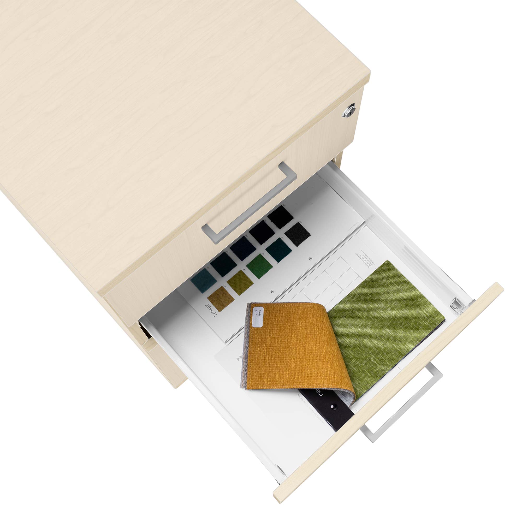 OPTIMA standing container | 600 mm deep, maple - 3 Main Image