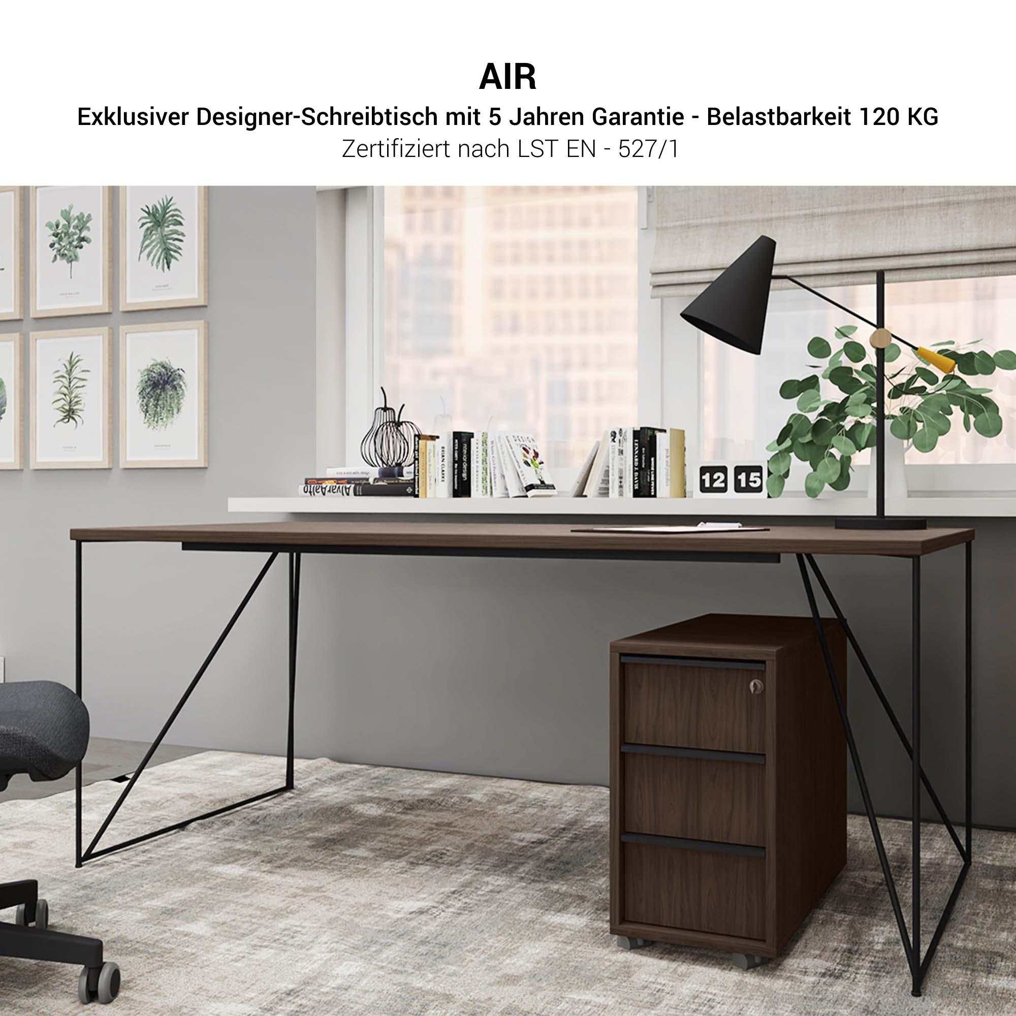 AIR desk | 1600 - 1800 mm, pearl gray - 6 Main Image