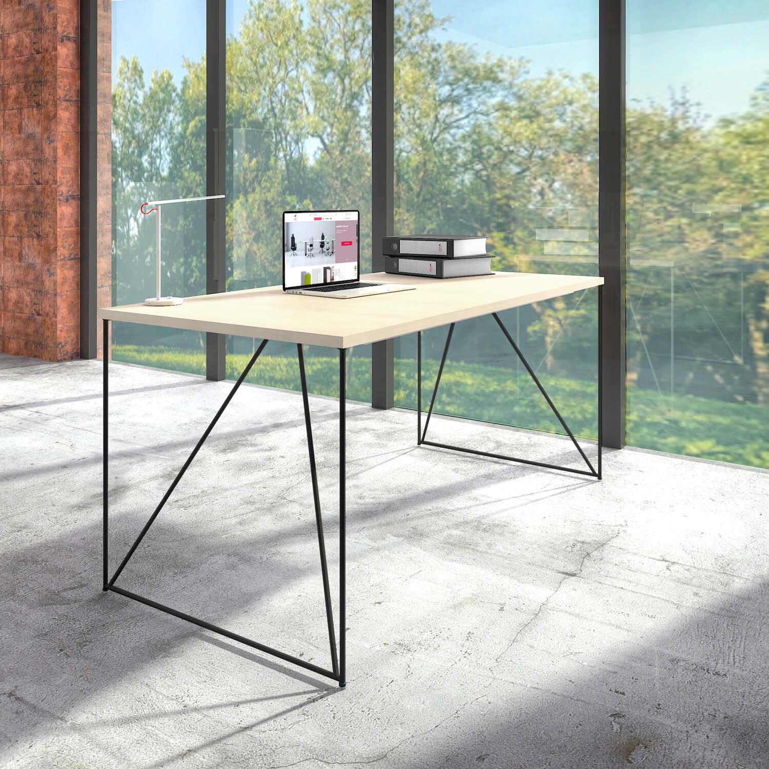 AIR desk | 1600 - 1800 mm, pearl gray - 12 Main Image